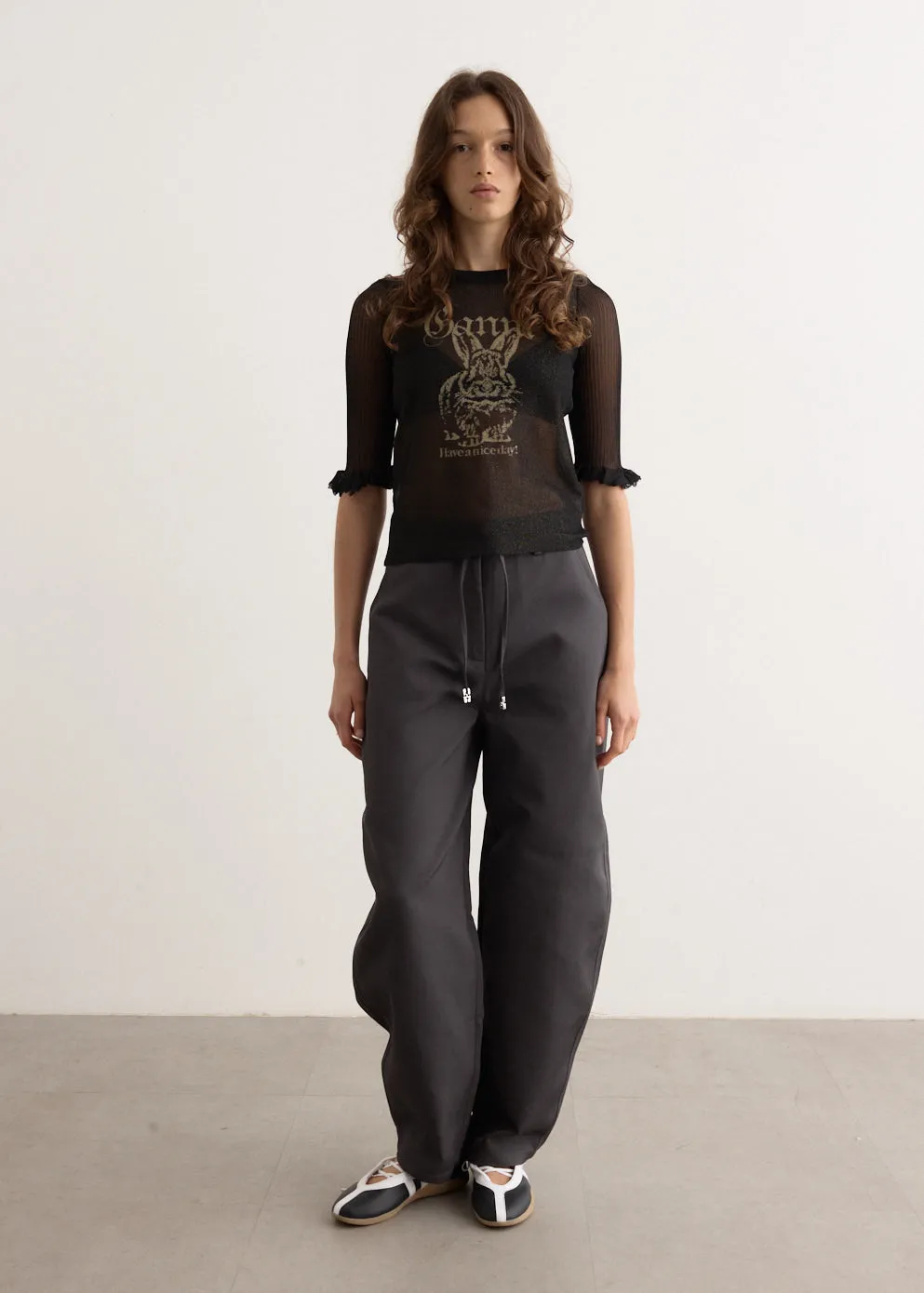 Sheer Jacquard Top
