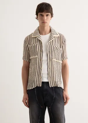 Sheer Stripe Knit Shirt