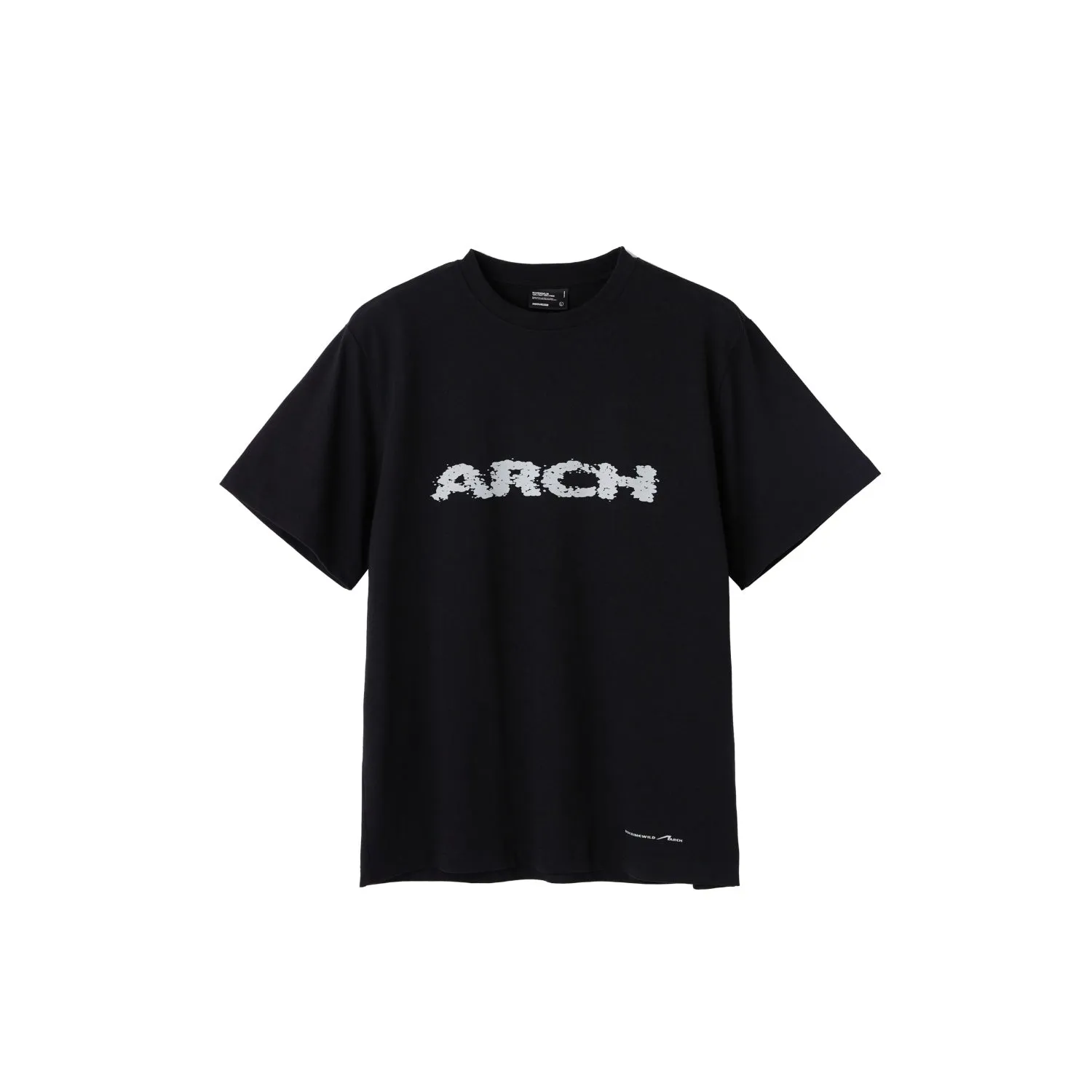 Spray Painted Logo Short Sleeve T-shirt In Black