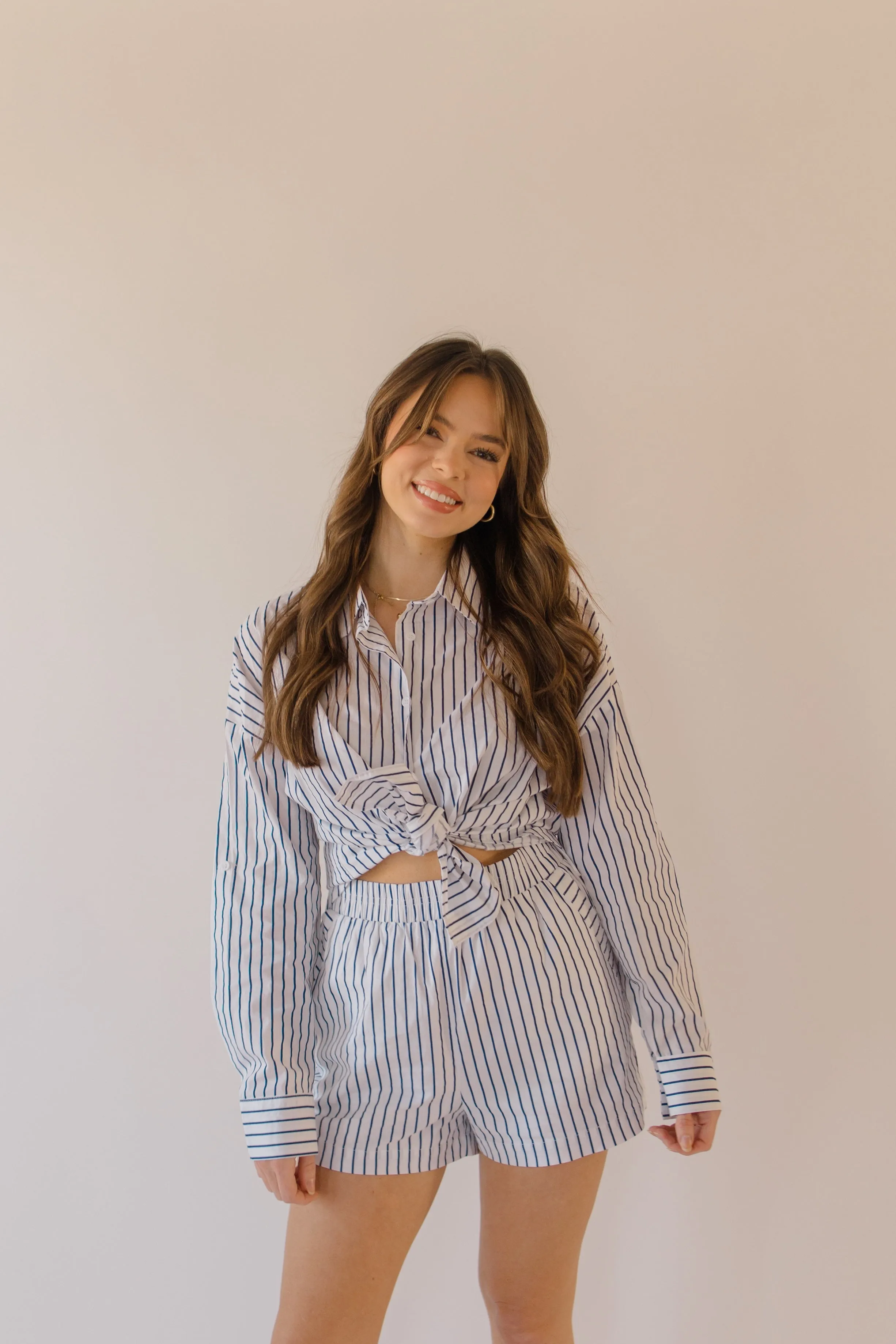 STRIPED BUTTON DOWN LONG SLEEVE