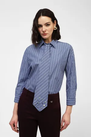 Striped Shirt with Tie