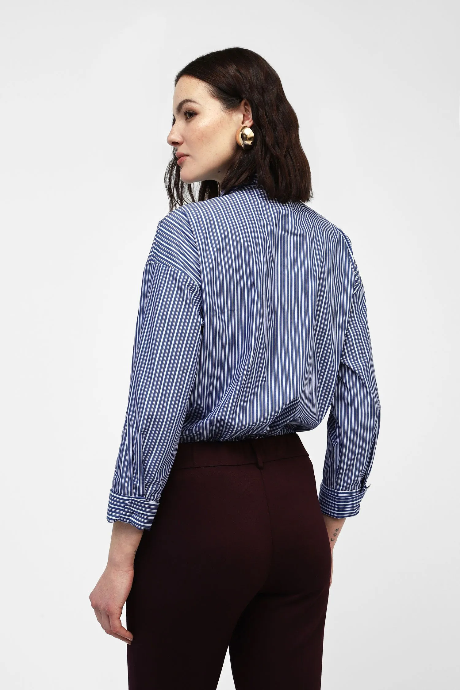 Striped Shirt with Tie