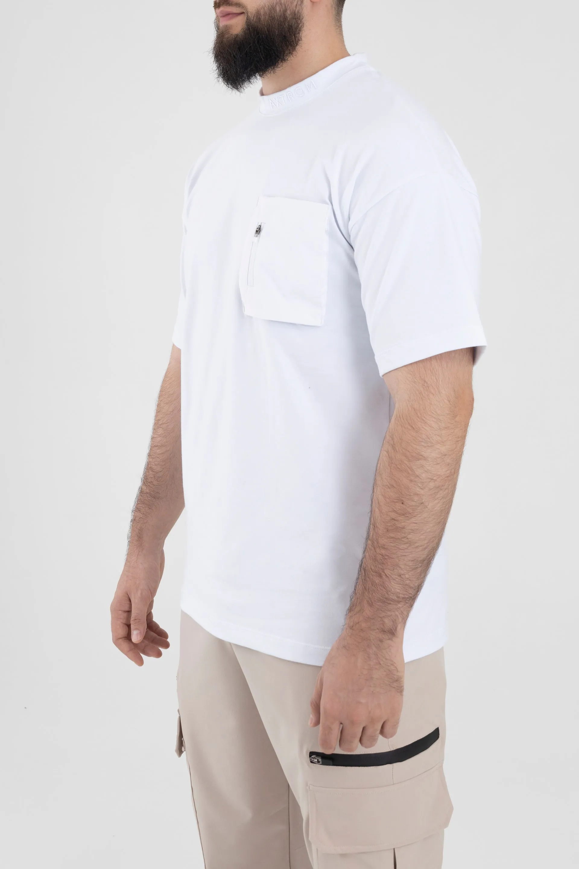 T-Shirt With Pocket (White)
