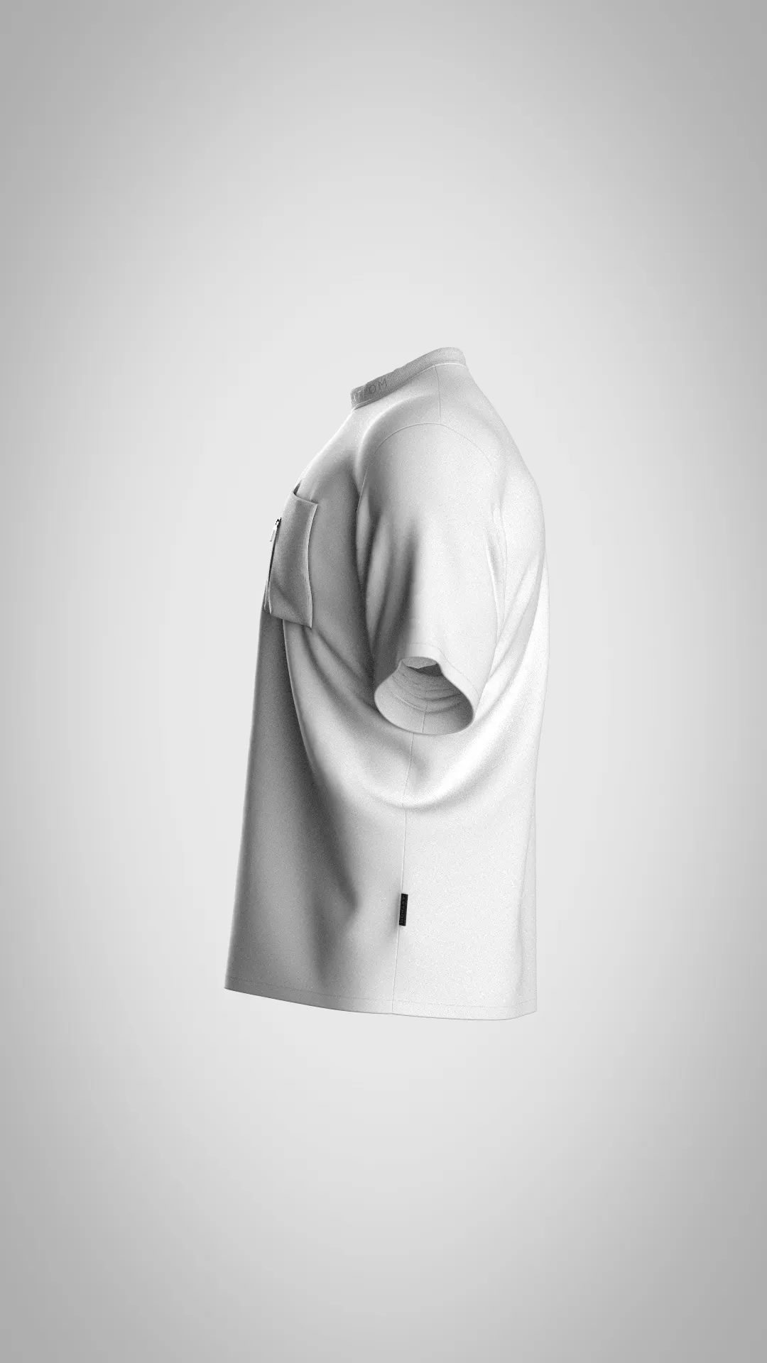 T-Shirt With Pocket (White)