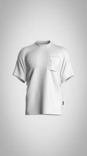 T-Shirt With Pocket (White)