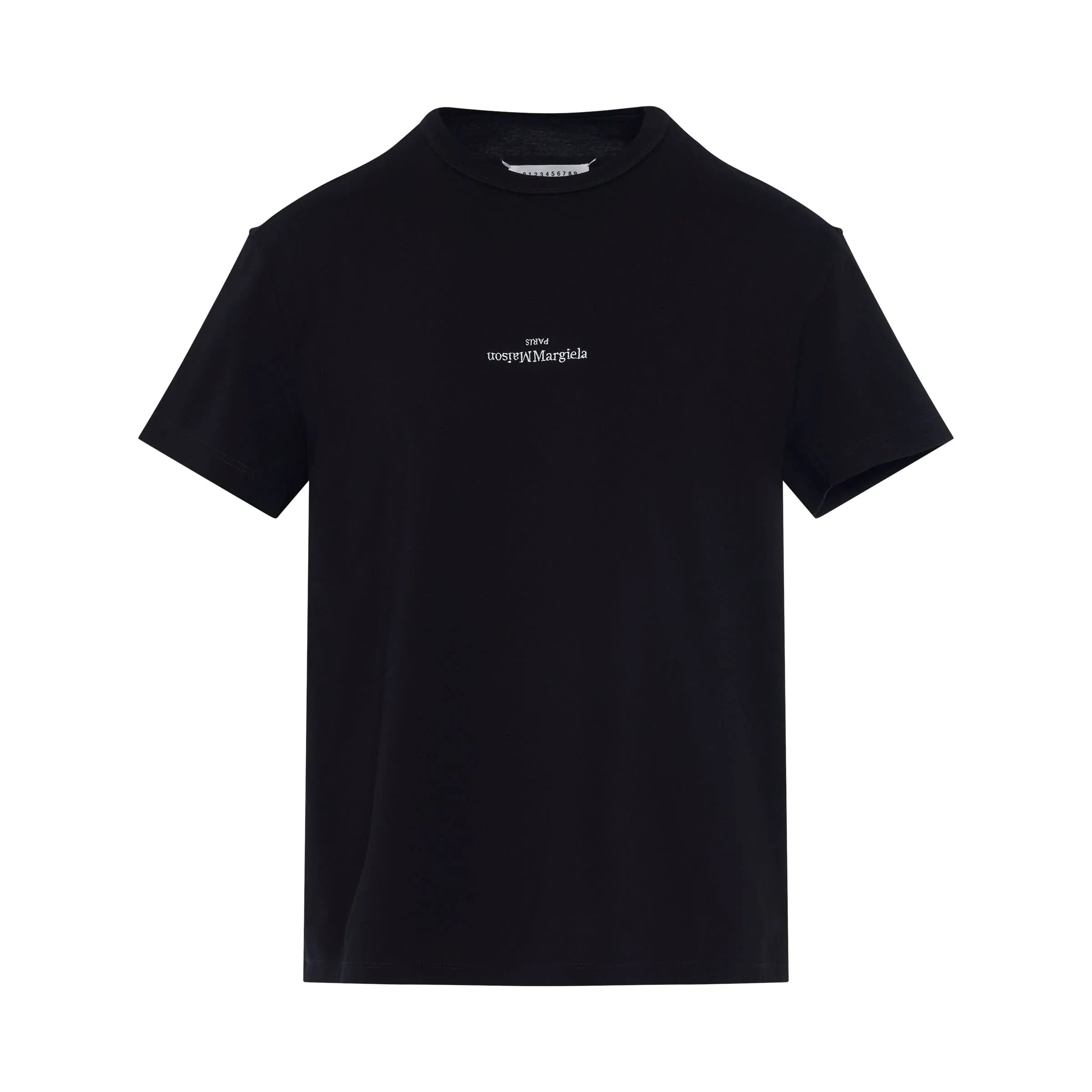 Upside Down Logo T-Shirt in Black