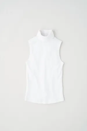 Women's Sleeveless Turtleneck in White