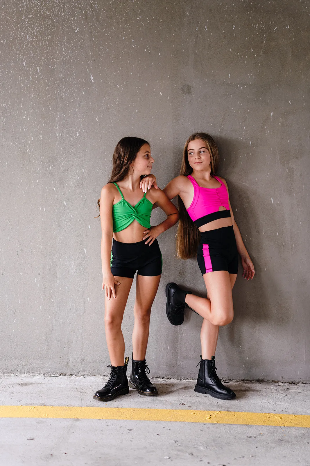 Youth Green Twist Top